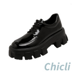 Prada Monolith brushed leather lace-up shoes dupe PR025