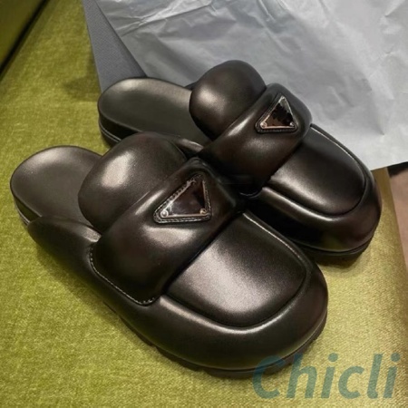 Prada Soft padded nappa leather sabots dupe PR003