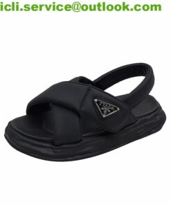 Prada Soft padded nappa leather wedge sandals dupe PR006