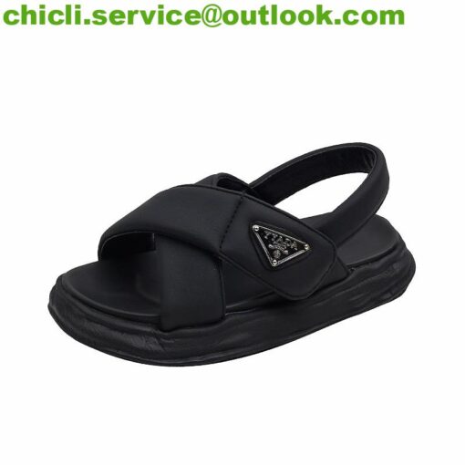 Prada Soft padded nappa leather wedge sandals dupe PR006