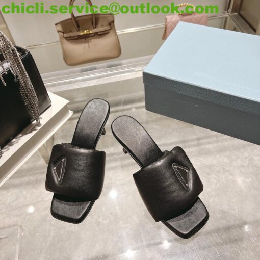 Prada Soft padded nappa sandals dupe PR005