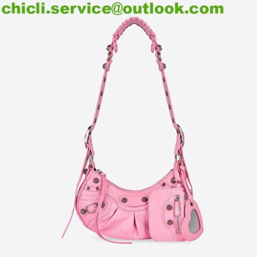 Balenciaga Dupe WOMEN’S LE CAGOLE XS SHOULDER BAG IN PINK Bag BA004