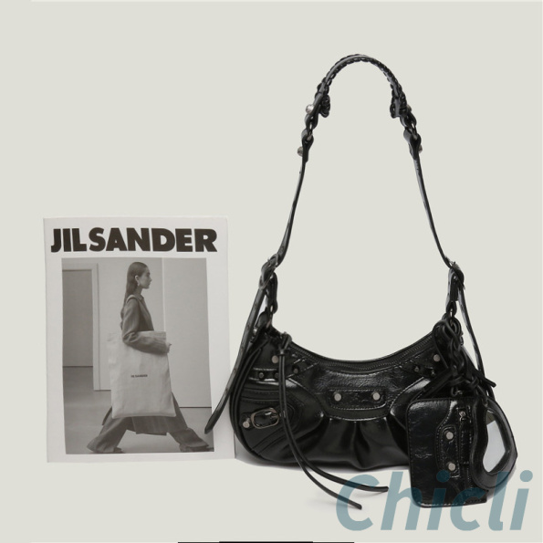 Balenciaga Dupe WOMEN’S LE CAGOLE XS SHOULDER BAG METALLIZED IN SILVER Bag BA005