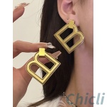 Balenciaga Dupe WOMEN’S HOURGLASS XL EARRINGS IN GOLD BA021
