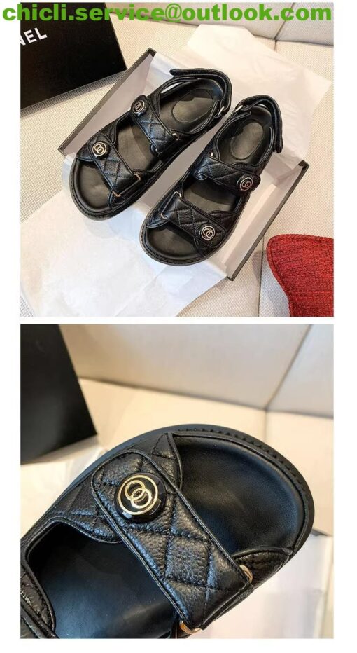 Chanel Dad Sandals Dupe CC002