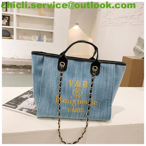 Chanel Deauville Tote Dupe CC005