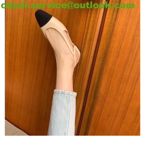 Chanel Slingback Flats Dupe CC010